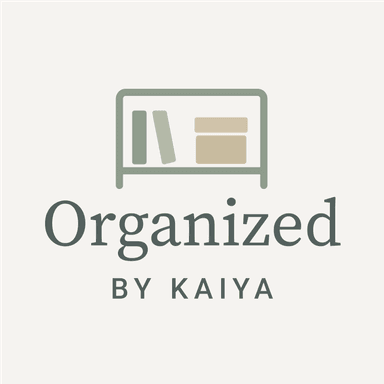 Organized by Kaiya - Professional Home Organizing Services Logo